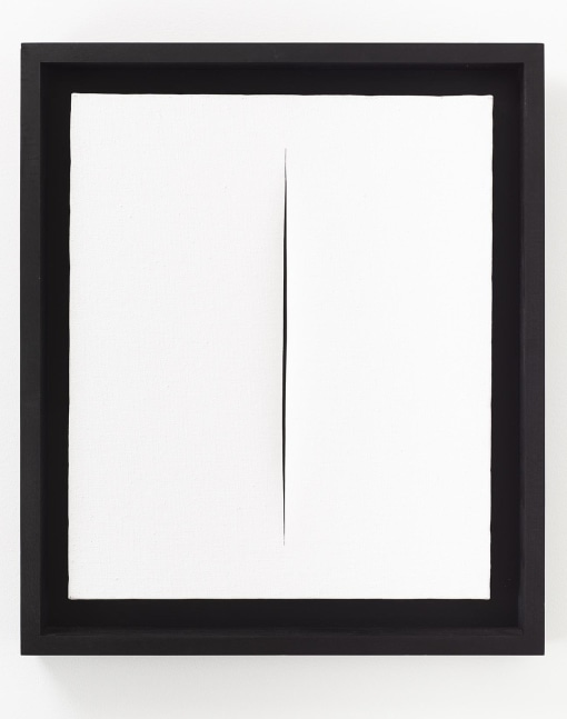 LUCIO FONTANA
Concetto spaziale, Attesa,&amp;nbsp;1966
Waterpaint on canvas
21.7 x 18.1 inches / 55 x 46 cm