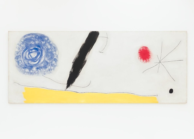 Joan Miró Oiseau éveillé par le cri de l'azur s'envolant sur la plaine qui respire (Bird Woken by the Cry of the Azure Flying Away Across the Breathing Plain), January 3, 1968