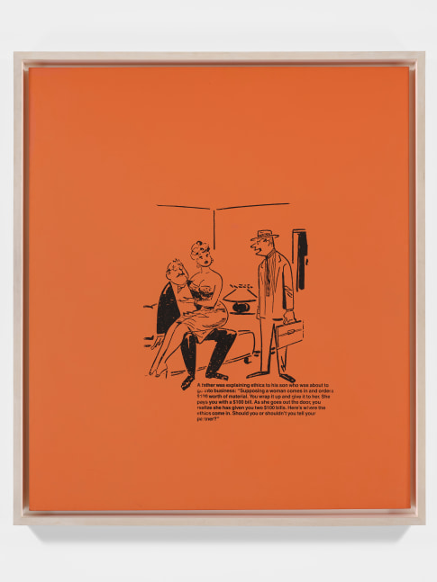 Untitled, 1988
Acrylic and silkscreen on canvas
56.14 x 48.3 inches&amp;nbsp;

&amp;copy; Richard Prince
