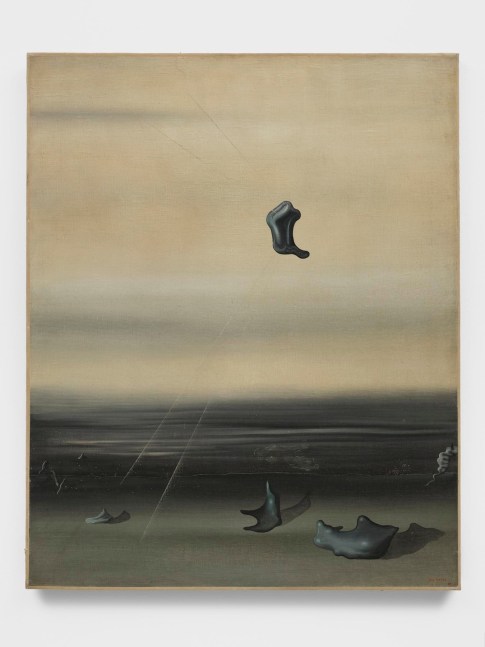YVES TANGUY&amp;nbsp;
Time of Foreboding,&amp;nbsp;1929
Oil on canvas
39.4 x 31.9 inches (100 x 81 cm)
&amp;copy; 2020 Estate of Yves Tanguy / Artists Rights Society (ARS), New York
