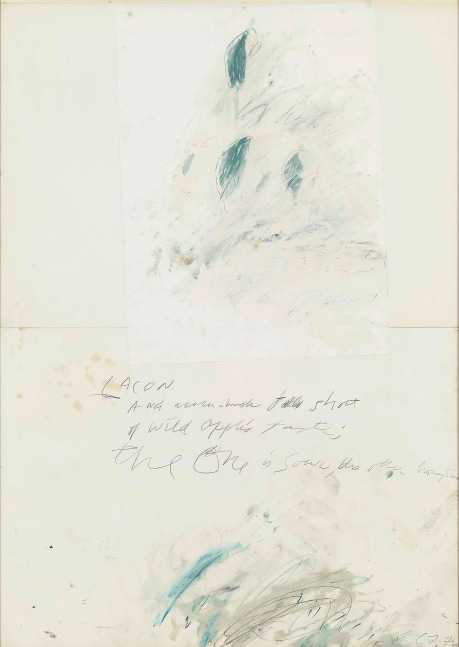 CY TWOMBLY
Untitled,&amp;nbsp;1976
Graphite, oil, pastel and paper on two sheets of card
55.2 x 39.3 inches / 140.2 x 99.8 cm