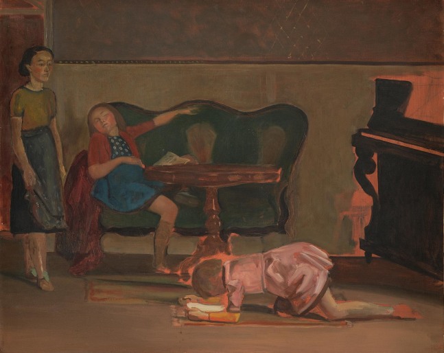 Balthazar Klossowski de Rola Balthus
Study for Le Salon,&amp;nbsp;1941
Oil on canvas
25.75 x 32 inches / 65 x 81 cm
&amp;copy; Balthus