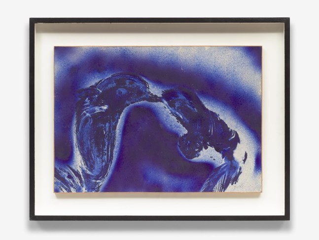 Yves Klein,&amp;nbsp;Untitled Anthropometry (ANT 152),&amp;nbsp;1960 ca., Dry pigment and synthetic resin on paper mounted on panel, 21 x 30 in. (53 x 77 cm.)&amp;nbsp;&amp;copy; Yves Klein Estate, ADAGP Paris / ARS, New York, 2017