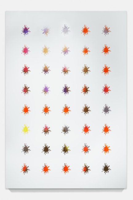 JOHN ARMLEDER
Untitled (Splashes),&amp;nbsp;2002
Acrylic on canvas
110.2 x 74.8 inches / 280 x 190 cm