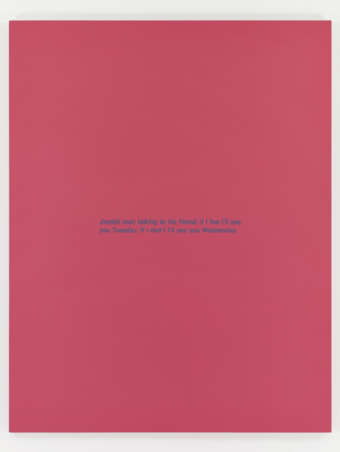 RICHARD PRINCE
If I Die,&amp;nbsp;1990
Acrylic and silkscreen on canvas
96 x 75 inches / 243.8 x 190.5 cm