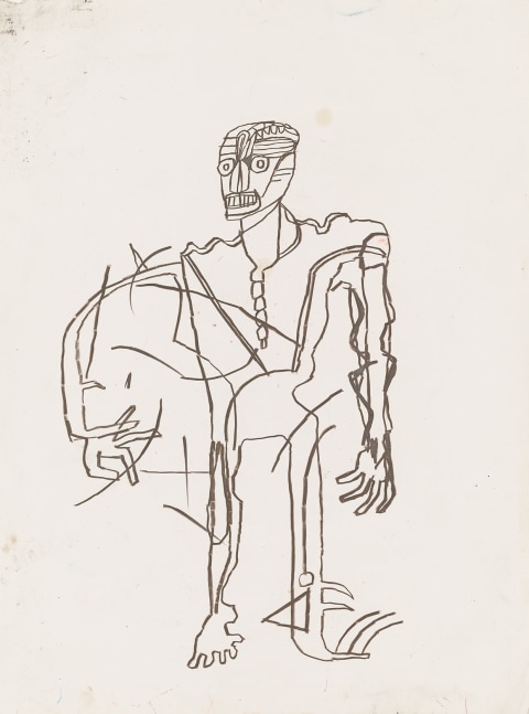 JEAN-MICHEL BASQUIAT
Standing Man,&amp;nbsp;1981
Oilstick on paper
30 x 22 inches / 76.2 x 55.9 cm
