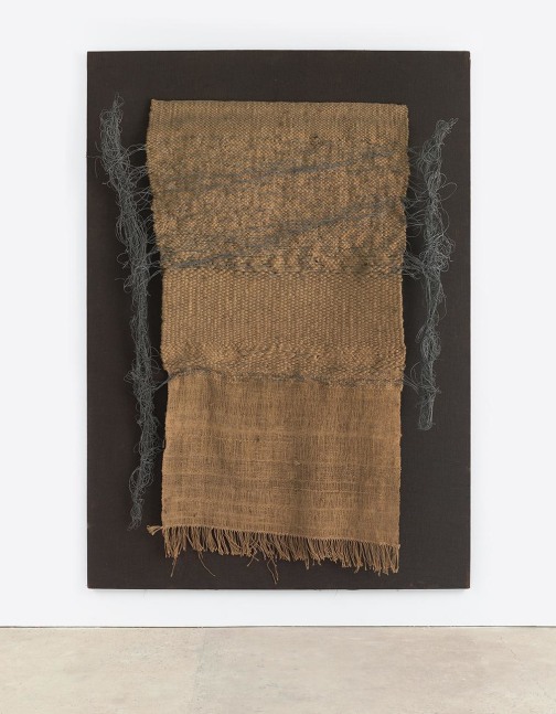 Composition,&amp;nbsp;1972, Tapestry, wire, and burlap on board, 102 3/8 x 80 3/8 x 8 1/4 in. (260 x 204 x 21 cm.)&amp;nbsp;&amp;copy; 2017 Comissi&amp;oacute; T&amp;agrave;pies / Artists Rights Society (ARS), New York / VEGAP, Madrid