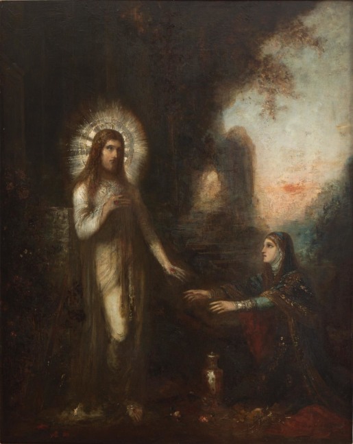 Gustave Moreau
Le Christ et Madeleine (Noli me Tangere), 1889
Oil on wood
32 x 25.5 inches / 81 x 65 cm