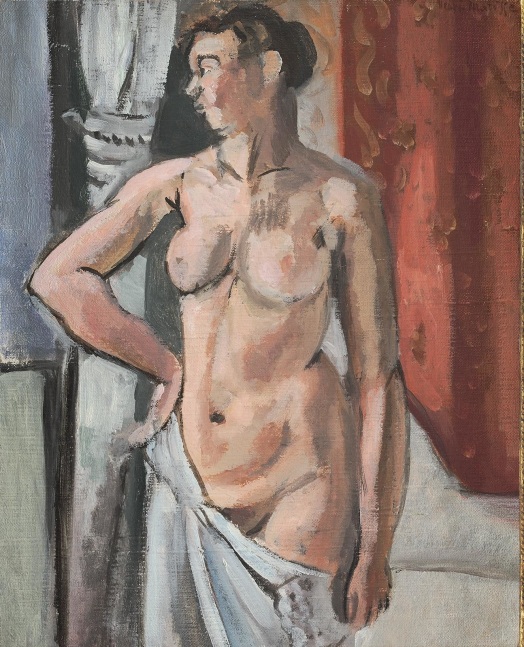 Henri Matisse
Nu au drap&amp;eacute;, 1918
Oil on canvas board
16.25 x 13 inches / 41 x 33 cm
&amp;copy; 2016 Succession H. Matisse / Artists Rights Society (ARS), New York