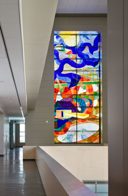Untitled

2005

Stained glass

Young Federal Courthouse, Orlando, Florida (Leers Weinzapfel Associates, architects)