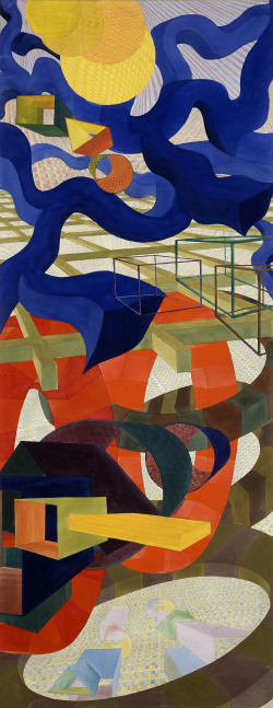 Gravity&amp;#39;s Strings I

2002-2004

Watercolor on paper mounted on board

100 1/2 x 39 3/4 inches