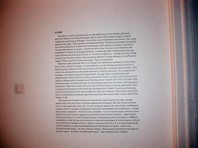 Al Held: Recent Paintings