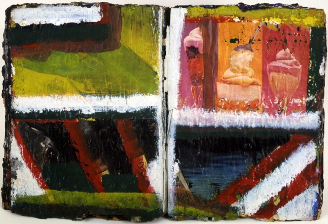 Untitled (Life Magazine)
1959
Oil, ink and printed paper collage on Life magazine
14 3/4 x 11 1/2 inches
Whitney Museum of American Art, New York