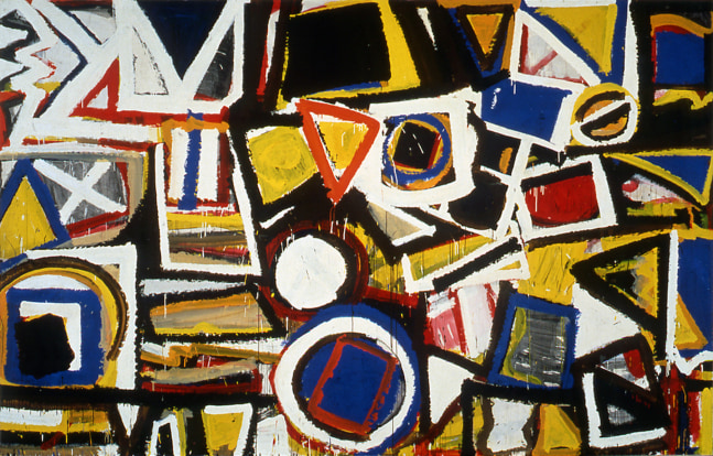 Taxi Cab II

1959

Acrylic on paper mounted on canvas

107 1/4 x 168 1/2 inches

Collection of the National Gallery of Australia, Canberra