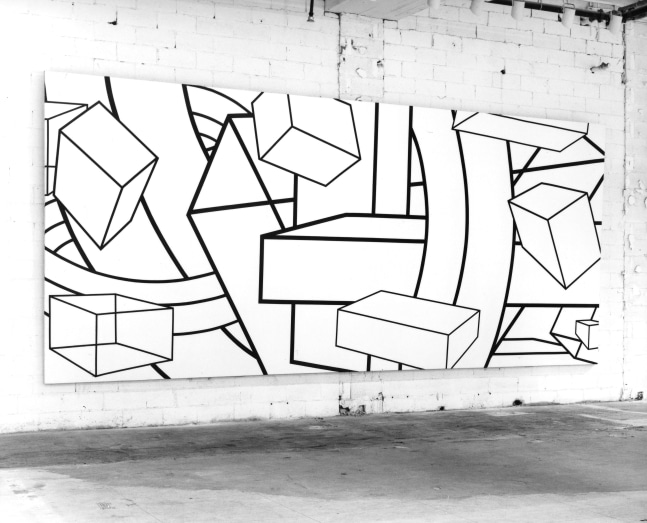 Three Installations of Al Held paintings at Madison Avenue and 57th Street, New York