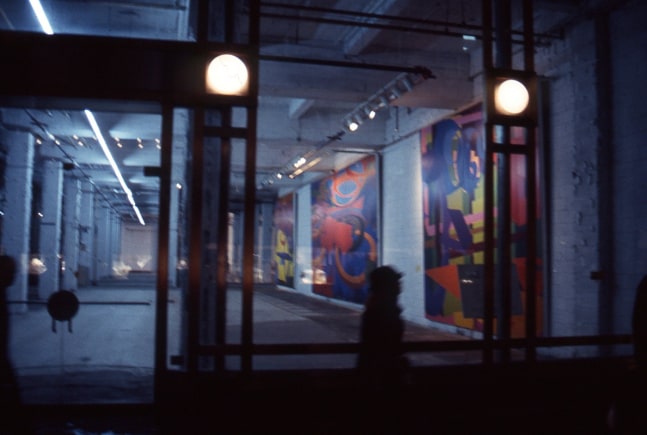 Three Installations of Al Held paintings at Madison Avenue and 57th Street, New York