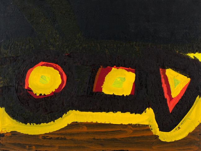 E 60.7

1959

Acrylic on paper mounted on board

18 x 23 3/4 inches