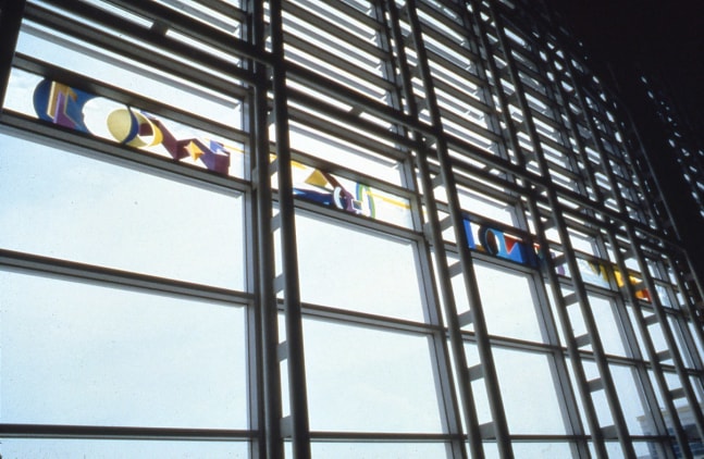 Gravity&amp;#39;s Rainbow (detail)

1996

Laminated and etched glass

2 x 440 feet

Ronald Reagan Washington National Airport, Washington, D.C. (Cesar Pelli, architect)
