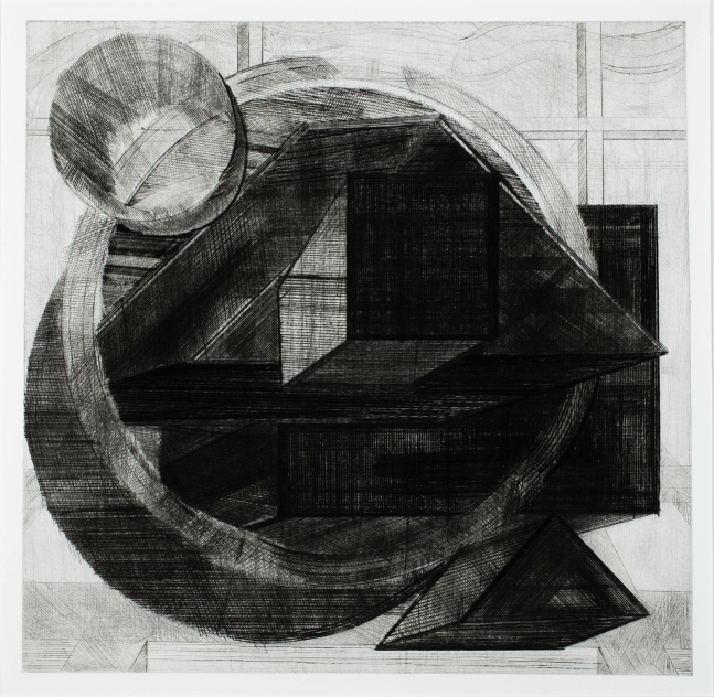 S.F.

1986

Drypoint etching

14 3/4 x 16 inches (image)

Edition of 25

Published by Crown Point Press