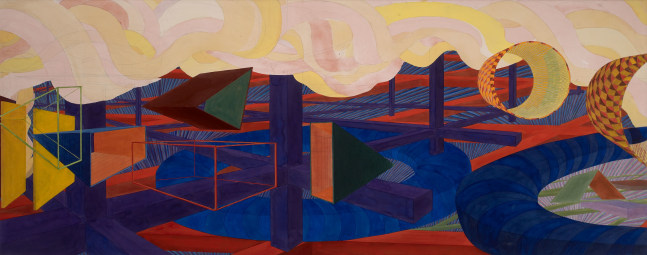 Study for Jacksonville Library

2004

Watercolor on paper mounted on board

39 x 100 inches