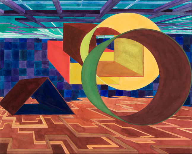 Morre 8

1996

Watercolor on paper mounted on board

31 5/8 x 39 1/2 inches