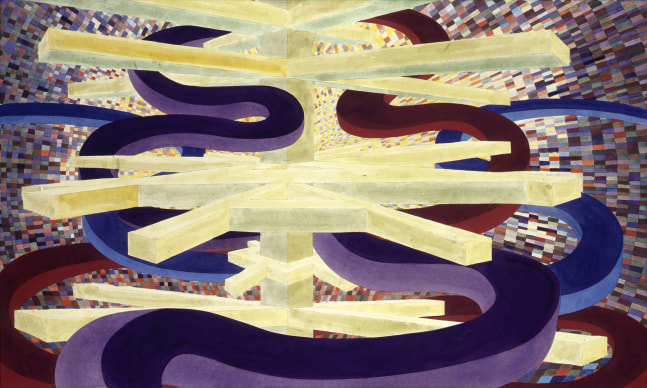 Particular Paradox 2

1999

Watercolor on paper mounted on board

29 3/4 x 49 1/4 inches