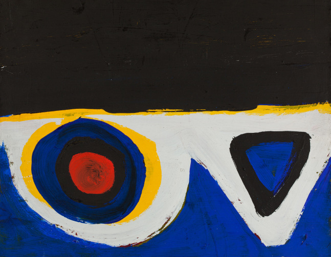 G-60-04

1959

Acrylic on paper mounted on board

14 1/2 x 18 inches