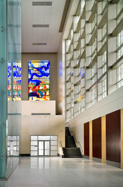 Untitled

2005

Stained glass

Young Federal Courthouse, Orlando, Florida (Leers Weinzapfel Associates, architects)