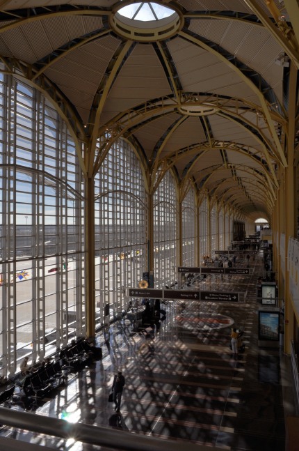 Gravity&amp;#39;s Rainbow (detail)

1996

Laminated and etched glass

2 x 440 feet

Ronald Reagan Washington National Airport, Washington, D.C. (Cesar Pelli, architect)

Photo by Isaac Campbell of Office 52 Architecture