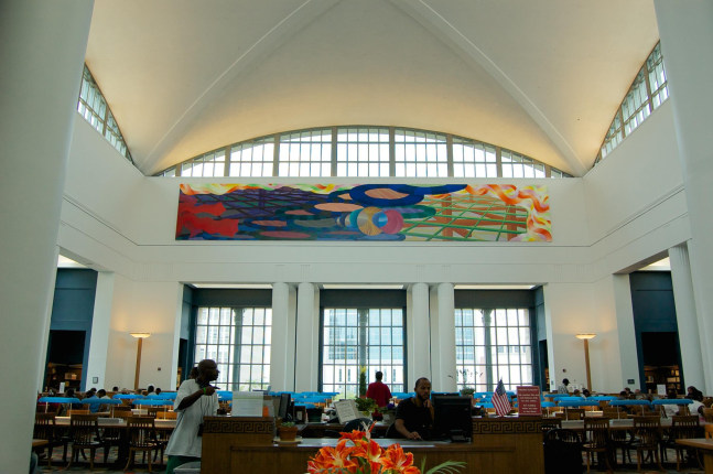 Untitled

2005

Acrylic on canvas

9 feet 6 inches x 60 feet

Jacksonville Public Library, Jacksonville, Florida (Robert A. M. Stern, architect)