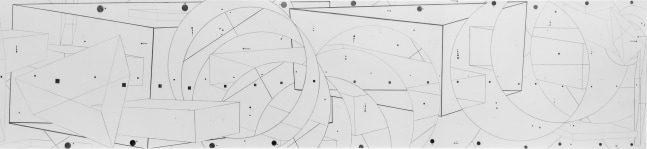 Drawing #2 for Philadelphia Mural

1975-1976

Graphite on cloth-backed paper

42 1/4 x 205 inches
