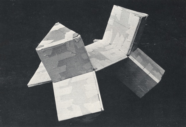 Acoustical tile and tape
28 &amp;times; 29 &amp;times; 32 in. (71.1 &amp;times; 73.7 &amp;times; 81.3 cm)