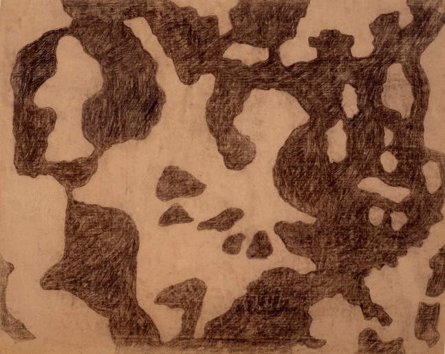 Untitled, 1953&amp;ndash;55
Charcoal on brown paper
31 3/4 &amp;times; 39 1/4 in. (80.6 &amp;times; 99.7 cm)