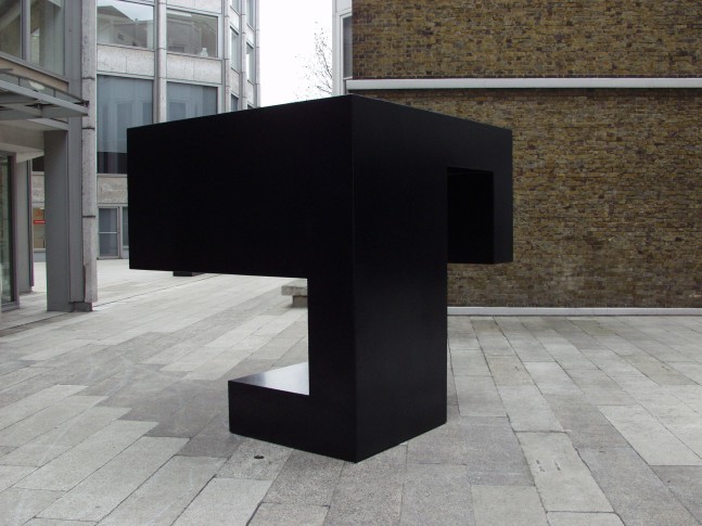 Steel, painted black
8 &amp;times; 8 &amp;times; 8 ft. (243.8 &amp;times; 243.8 &amp;times; 243.8 cm), edition 3/3
Private collection