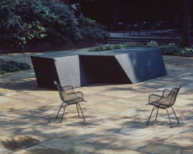 Welded bronze, black patina
33 in. &amp;times; 13 ft. 4 in. &amp;times; 6 ft. 8 in. (83.8 &amp;times; 406.4 &amp;times; 203.2 cm), edition 1/6
Contemporary American Artists.&amp;nbsp;Cleveland Museum of Art, 1974