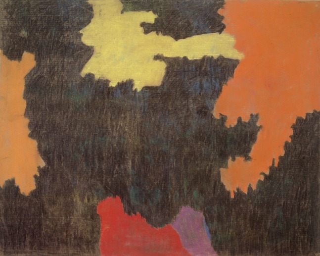 Untitled, 1953&amp;ndash;55
Pastel on brown paper
31 1/2 &amp;times; 39 1/8 in. (80 &amp;times; 99.4 cm)