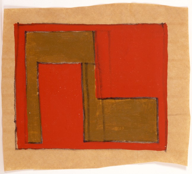 Untitled, ca. 1960s
Gouache on paper
4 1/2 &amp;times; 5 1/8 in. (11.4 &amp;times; 13 cm)