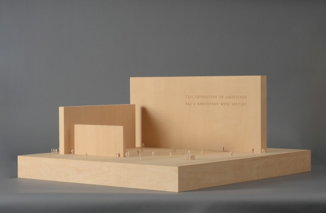 Exhibition model, 1998, basswood
14 &amp;times; 29 7/8 &amp;times; 28 1/4 in. (35.6 &amp;times; 75.9 &amp;times; 71.8 cm)