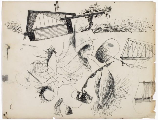 Sketch, ink on paper
8 3/8 &amp;times; 10 7/8 in. (21.3 &amp;times; 27.6 cm)