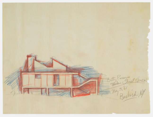 Sketch, colored pencil and graphite on paper
17 3/4 &amp;times; 23 5/8 in. (45.1 &amp;times; 60 cm)