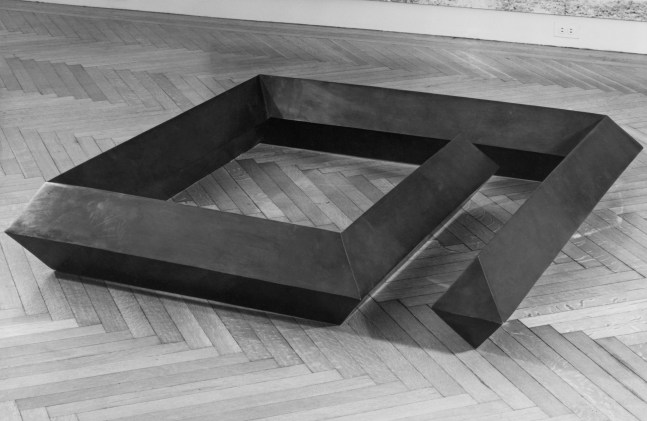 Cast bronze, black patina
10 &amp;times; 55 &amp;times; 55 in. (25.4 &amp;times; 139.7 &amp;times; 139.7 cm), edition 1/9
Private collection