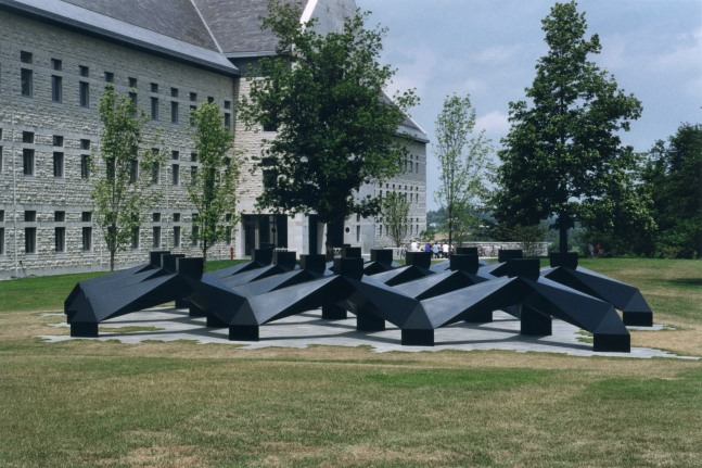 Aluminum, painted black
6 ft. 10 in. &amp;times; 78 ft. &amp;times; 64 ft. (2.08 &amp;times; 23.77 &amp;times; 19.51 m), edition 1/3
Middlebury College Museum of Art, VT
