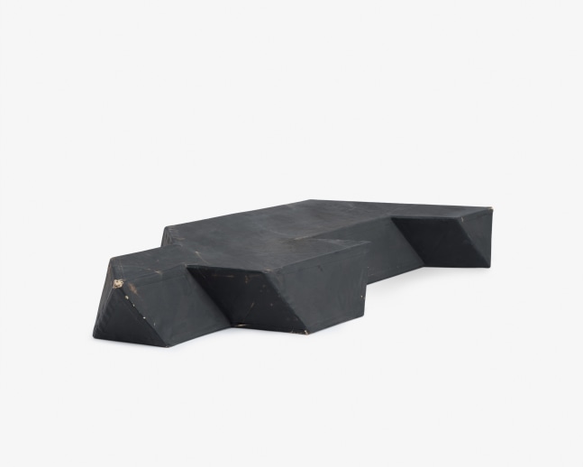 Card stock, painted black
4 &amp;times; 30 &amp;times; 13 1/2 in. (10.2 &amp;times; 76.2 &amp;times; 34.3 cm)