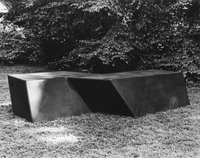 Plywood, painted black
33 in. &amp;times; 11 ft. 8 in. &amp;times; 6 ft. 8 in. (83.8 &amp;times; 355.6 &amp;times; 203.2 cm)