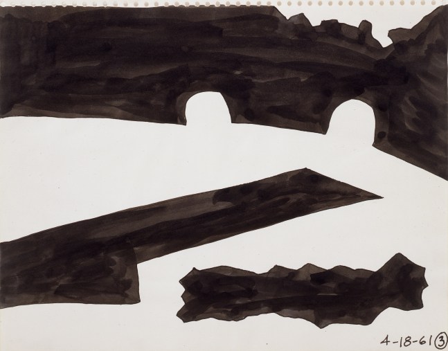 Untitled, 1961
Ink on paper
11 &amp;times; 13 7/8 in. (27.9 &amp;times; 35.2 cm)
IVAM Institut Valenci&amp;agrave; d&amp;rsquo;Art Modern, Spain