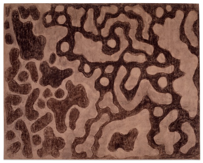 Untitled, 1953&amp;ndash;55
Charcoal on brown paper
31 3/4 &amp;times; 39 1/4 in. (80.6 &amp;times; 99.7 cm)