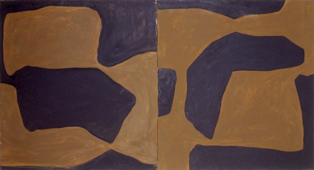 Untitled, 1959
Oil on canvas
30 &amp;times; 48 in. (76.2 &amp;times; 121.9 cm), two panels