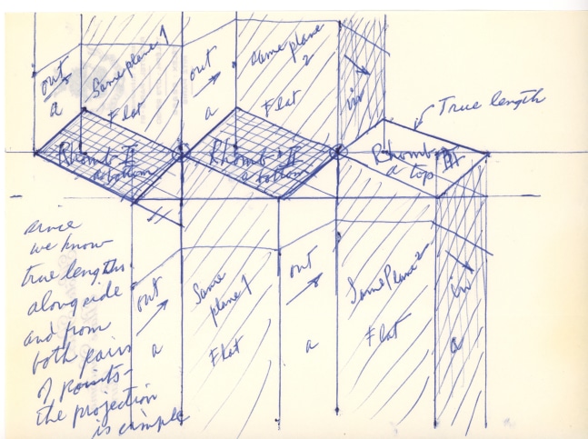 Sketch, 1970, ink on paper
5 3/16 &amp;times; 7 1/16 in. (13.2&amp;nbsp;&amp;times; 17.9cm)