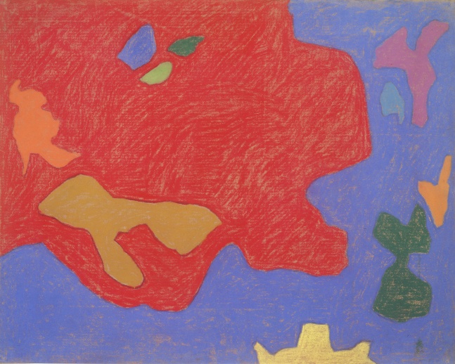 Untitled, 1953&amp;ndash;55
Pastel on brown paper
31 1/2 &amp;times; 39 1/8 in. (80 &amp;times; 99.4 cm)
