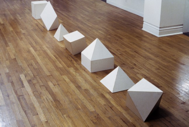 Untitled, (Row I)
Card stock, 7 units, max. 22 in. (55.9 cm) high